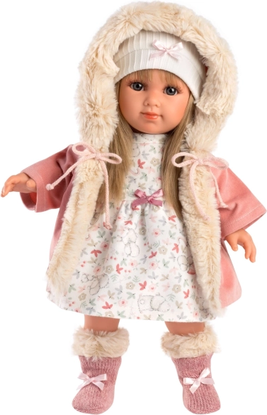 Llorens Elena realistische Puppe mit weichem Stoffkörper 35 cm