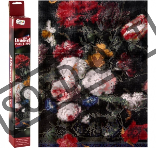 Diamantmalerei Blumen 40 × 50 cm