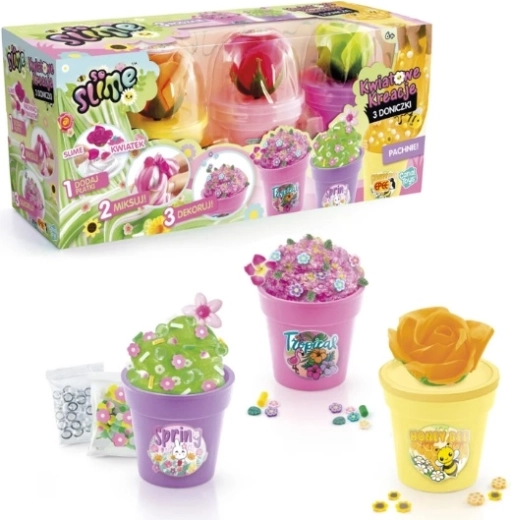 Epee So Slime Blumen-Kreationen – 3 Blumentöpfe