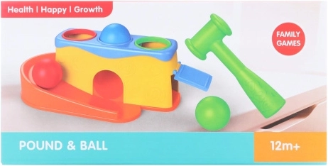 Plastische Klopfbank mit Bahn für Kinder