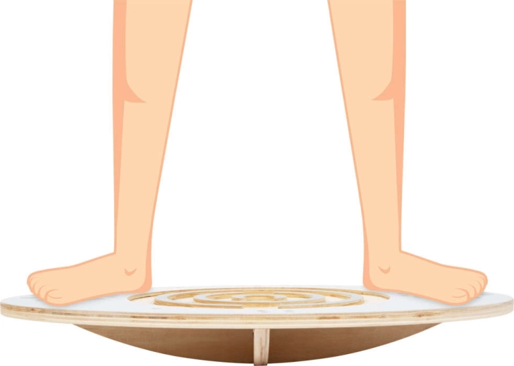 Wippbasis für Stabilität und Core