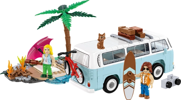 Strand-Diorama voller Zubehör