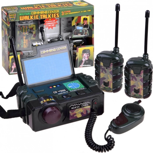 Kinder-Walkie-Talkie mit Zentrale – Militär-Set – Militär