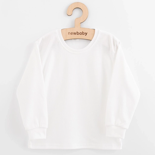 Kinder Baumwoll-Langarmshirt New Baby Kindergarten weiß