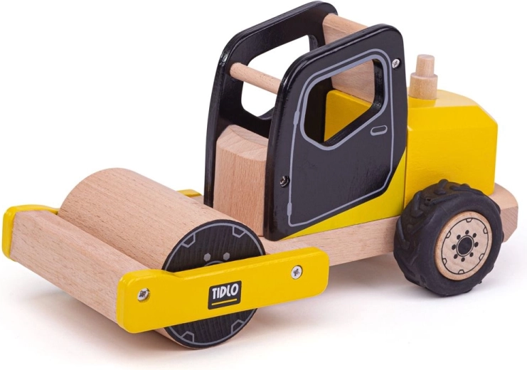 Tidlo Holz-Straßenwalze für kleine Baumeister