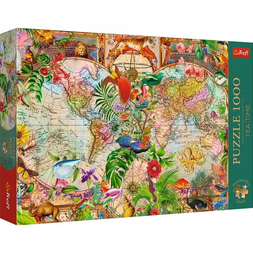 Trefl Puzzle Tea Time: Antike Weltkarte 1000 Teile