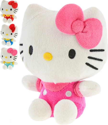 Plüschtier Hello Kitty sitzend 16 cm (4 Farbvarianten) - 1 Stück