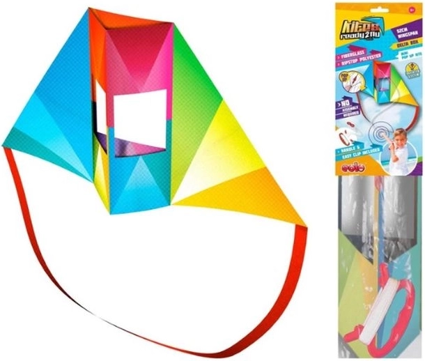Eolo Toys Mini-Nylondrachen Delta 56 × 30 cm