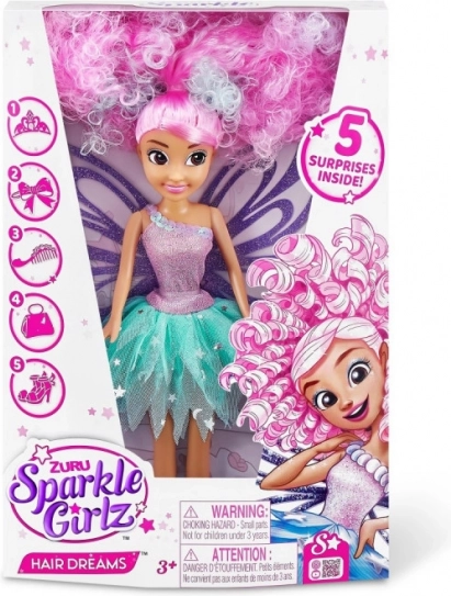 Loutka Sparkle Girlz Ihre Traumfrisuren 26,67 cm