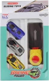 Set aus Sportwagen mit Abschussvorrichtung