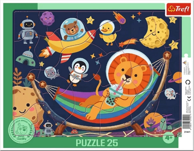 Rahmenpuzzle Welt der Freunde – 25 Teile