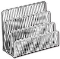 Metallischer Briefständer silber