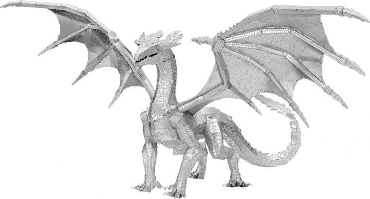 METAL EARTH 3D Puzzle Premium Series: Stahl-Drache