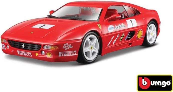 Metallmodell Ferrari F355 Challenge von Bburago im Maßstab 1:24