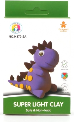 Dinosaurier aus leichter Modelliermasse für Kinder