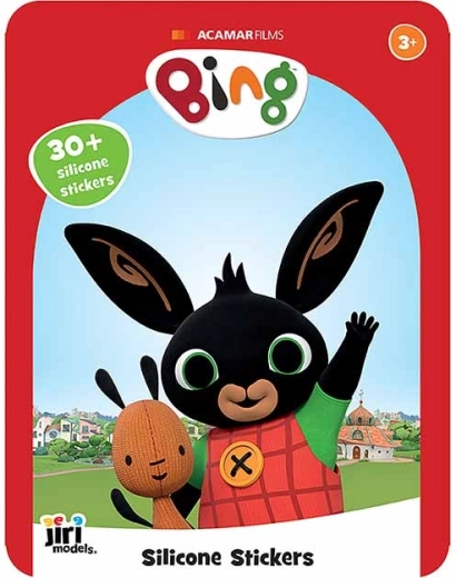 Spiel mit Silikonstickern Bing