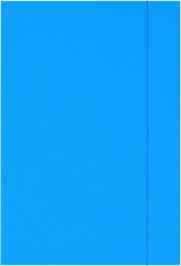 Kartonmappe mit Gummiband A4+ lackiert blau 300 g/m²