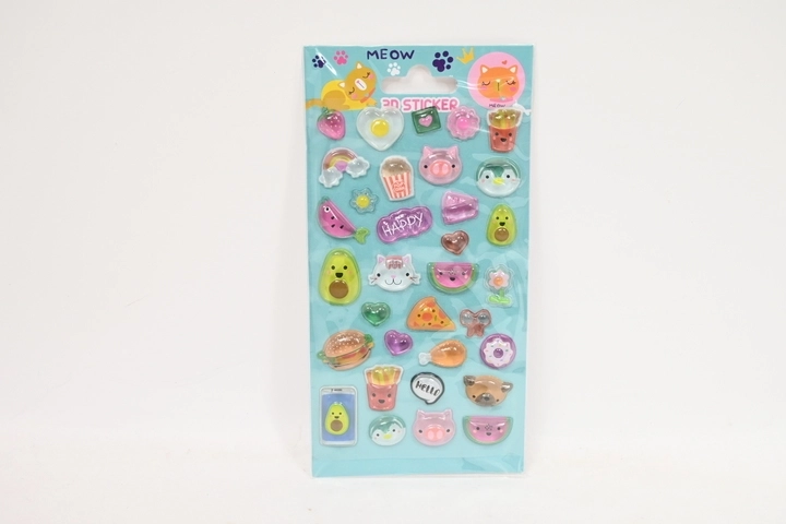 STNUX 3D Puffy-Sticker Katzen