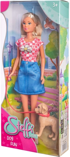 Steffi-Puppe mit Hund