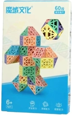 Magnetisches Konstruktionsset in der Box – Pastell-Pyramiden (60 Stk.)