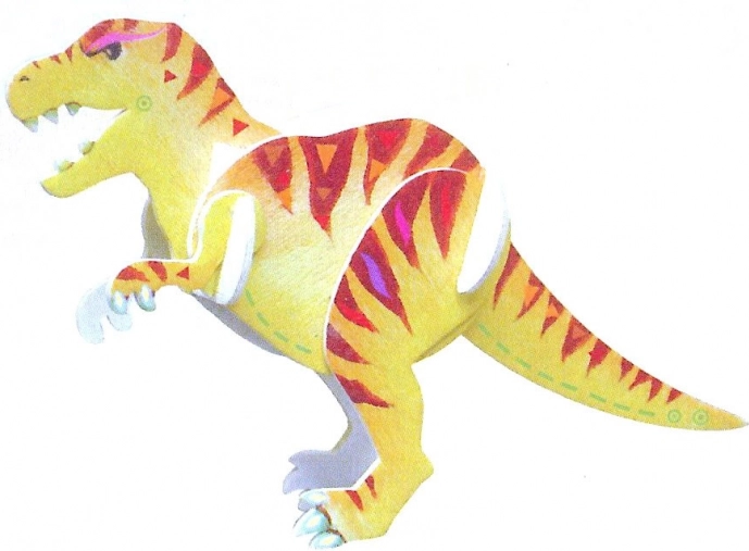 3D Holzpuzzle Tyrannosaurus rex mit Farben ARTLOVER