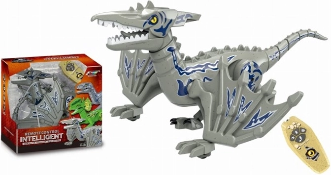 Ferngesteuerter Dinosaurier mit Flügeln, grau