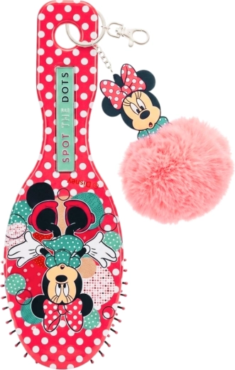 Kinderkamm mit Pompom-Anhänger Minnie Mouse – 1 Stück