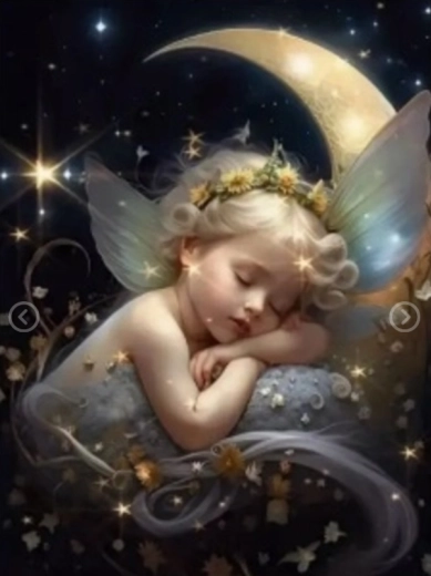 Diamantmalerei Schlafender Engel 30 × 40 cm