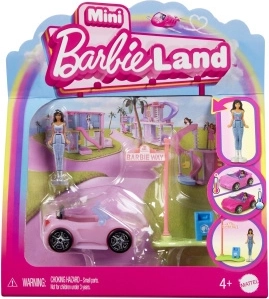Mattel Mini Barbie Land Cabrio mit Mini-Puppe
