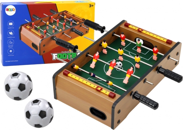 Mini-Tischfußball aus Holz 36 × 21,5 × 9 cm