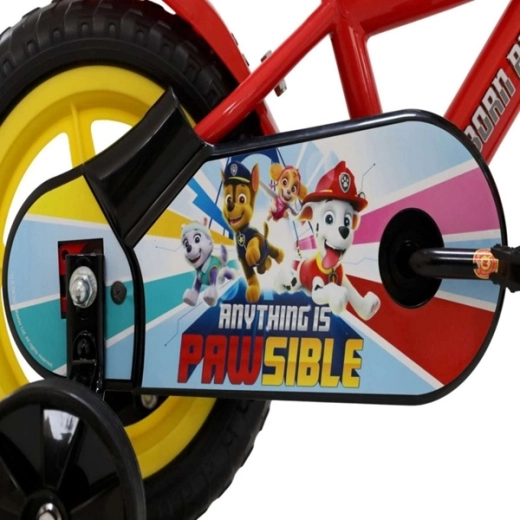 Kettenschutz und thematische Paw-Patrol-Details