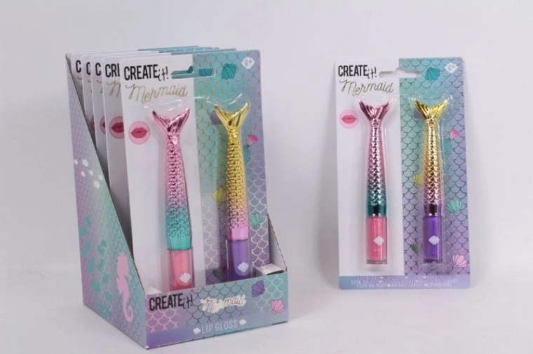 Create it! Lipgloss-Set in Meerjungfrauenflossen-Form (2 Stk.)