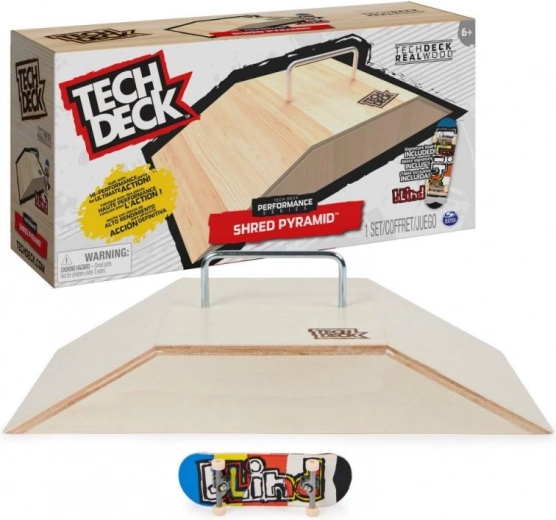 Holzrampe mit Fingerboard Tech Deck Shred Pyramid Set