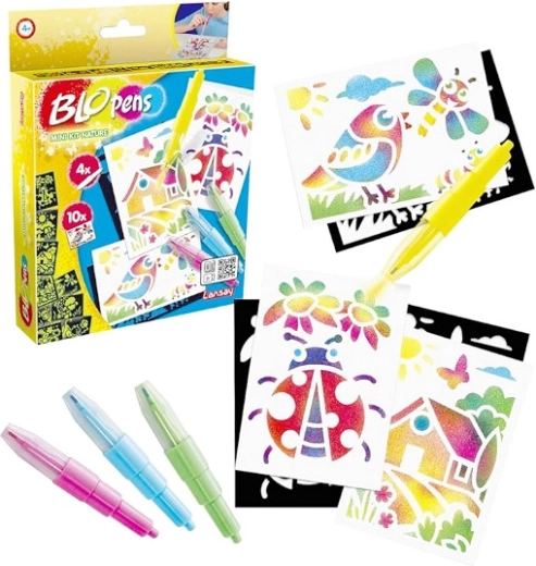 Blopens Mini-Kit Natur – kreatives Airbrush-Set für Kinder