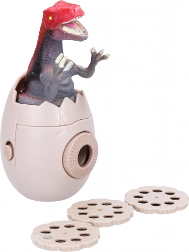 Projektor mit Dinosaurier-Motiv 10 cm grau