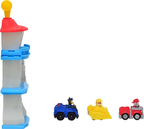 Drei Mini-Fahrzeuge mit beliebten Hündchen