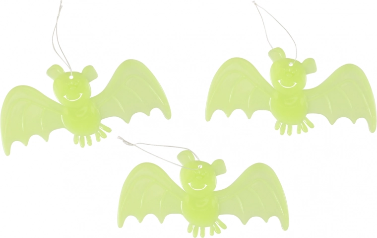 Leuchtende Fledermaus Dekoration 3 Stk