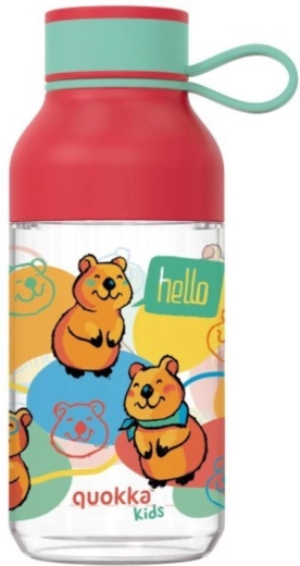 Kinder-Tritan-Trinkflasche Quokka Kids Ice Happy Quokka mit Schlaufe 430 ml