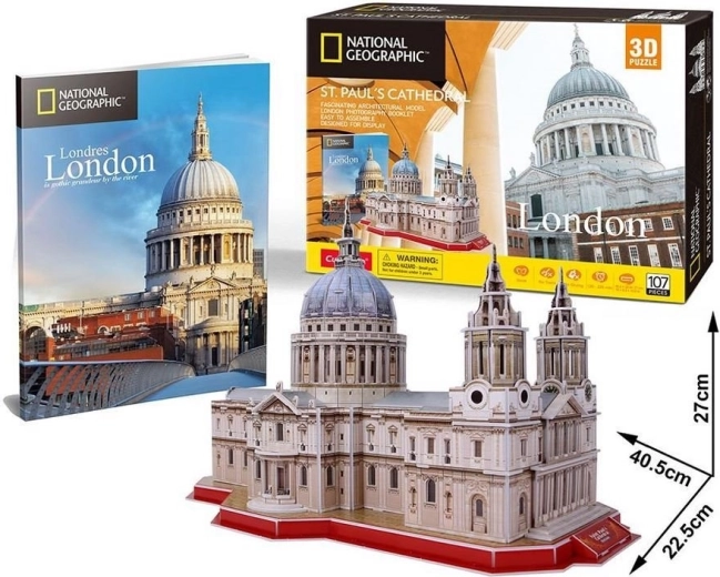 3D-Puzzle CUBICFUN NATIONAL GEOGRAPHIC – St.-Pauls-Kathedrale (107 Teile)