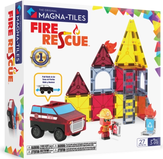 MAGNA-TILES magnetische Bausteine Feuerwehr (27 Teile)