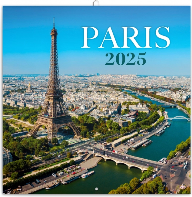Notiz-Wandkalender Paris 2025, 30 × 30 cm