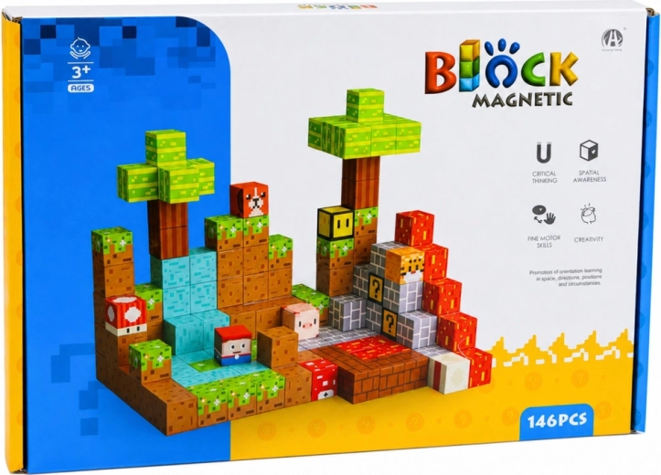 146 magnetische Teile für unendliche Kombinationen