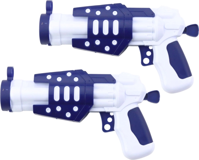 Zwei ergonomische Pistolen für Duelle zu zweit