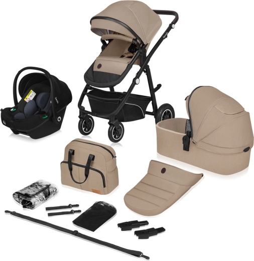 Kombikinderwagen Lionelo Bianka 3in1 Beige Sand
