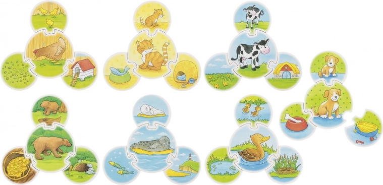 Holzpuzzle Tiere von Goki