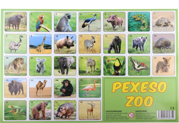 Pexeso ZOO Tierfotografien