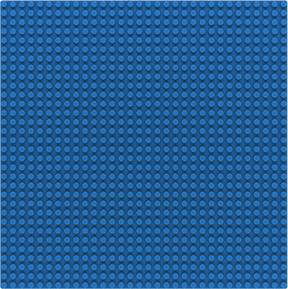 Sluban Grundplatte 32x32 blau