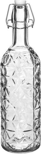 Hochwertiges, dickes Glas mit dekorativer Prägung