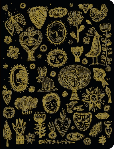 Design-Notizblock Gold Aurelia DJECO