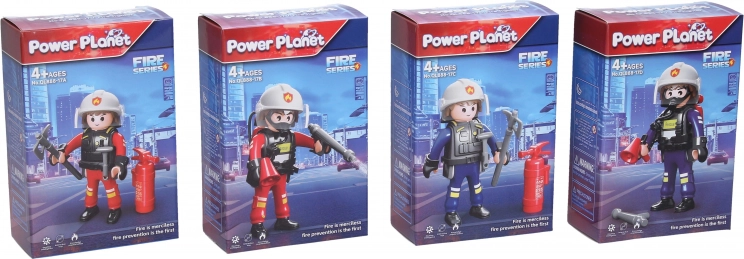 Feuerwehrmann Figur Bausteinsystem